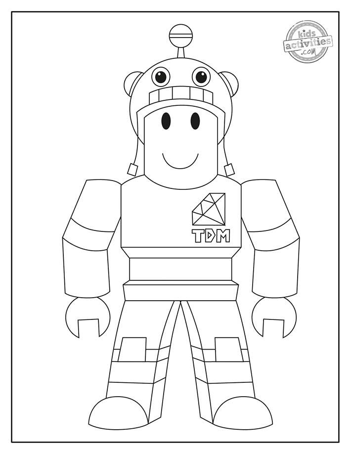 Free roblox coloring pages for kids to print color kids activities blog