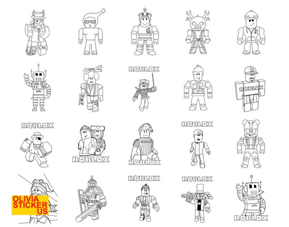 Roblox printable coloring page coloring pages pdf and jpg