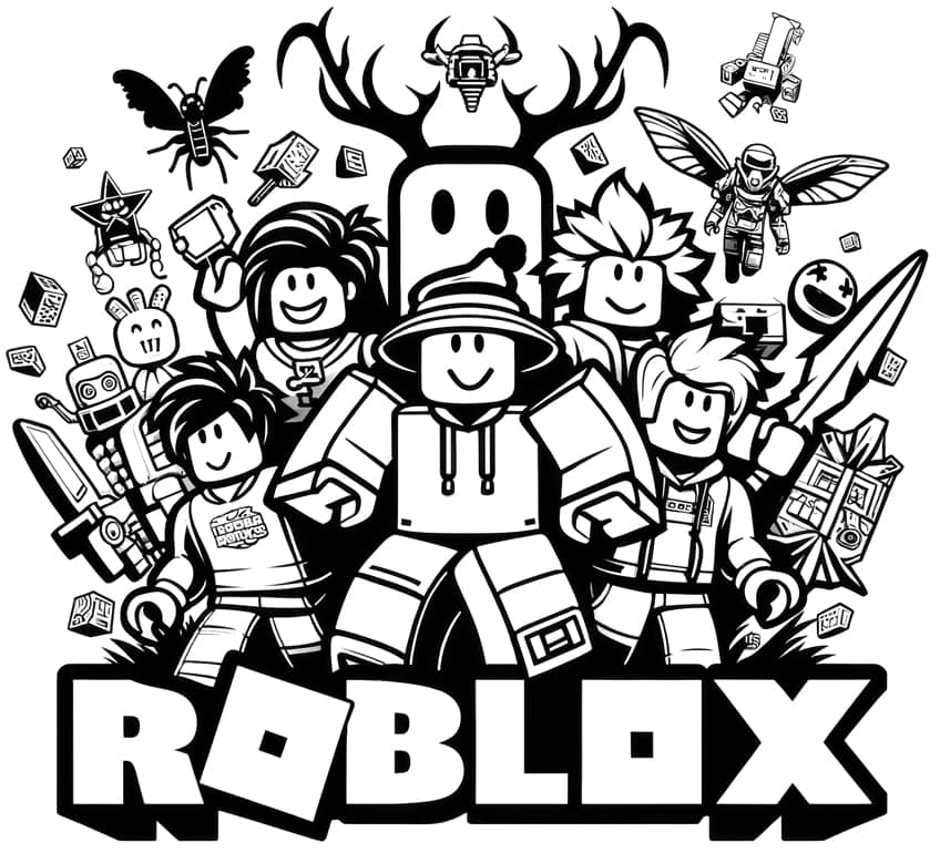 Roblox coloring pages