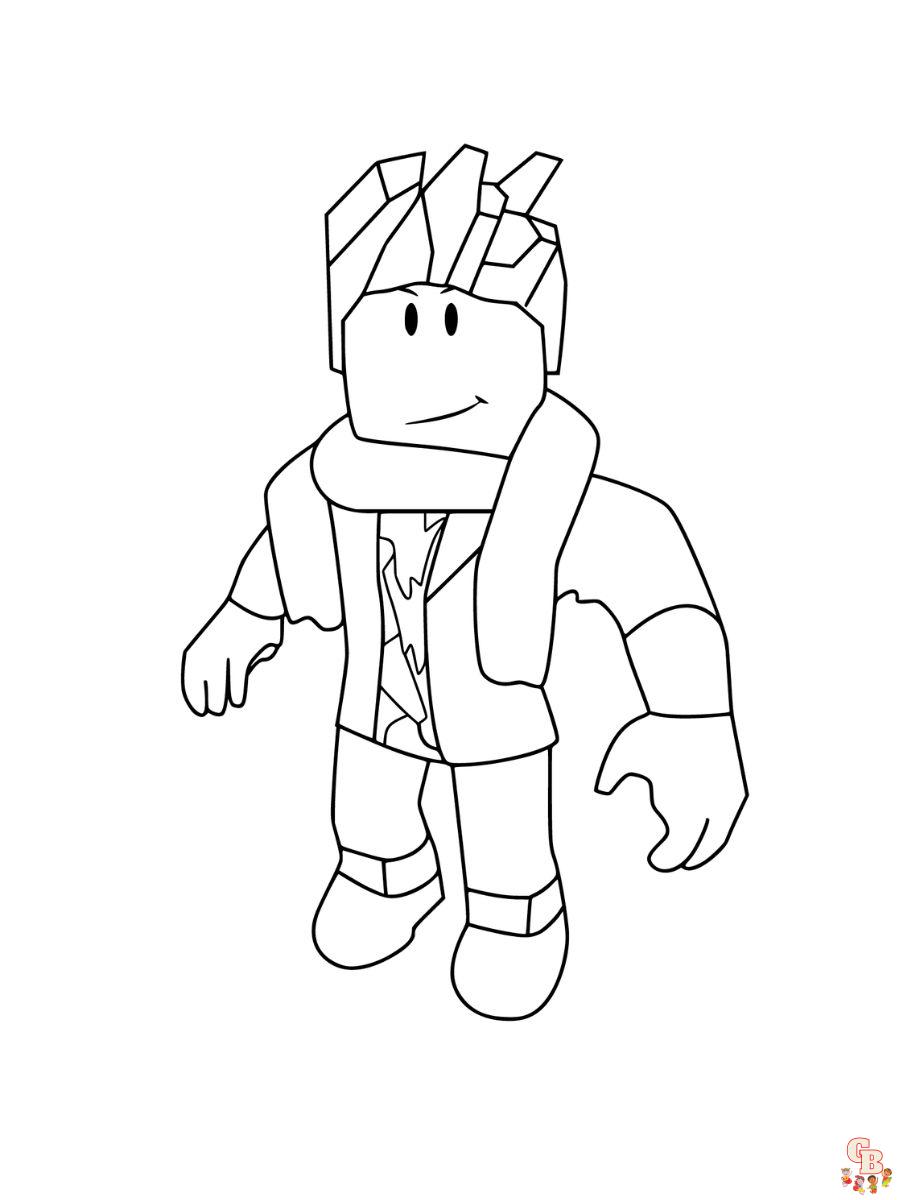 Free roblox coloring pages for kids to print