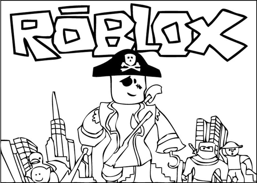 Free printable roblox coloring pages