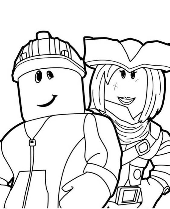 Free easy to print roblox coloring pages