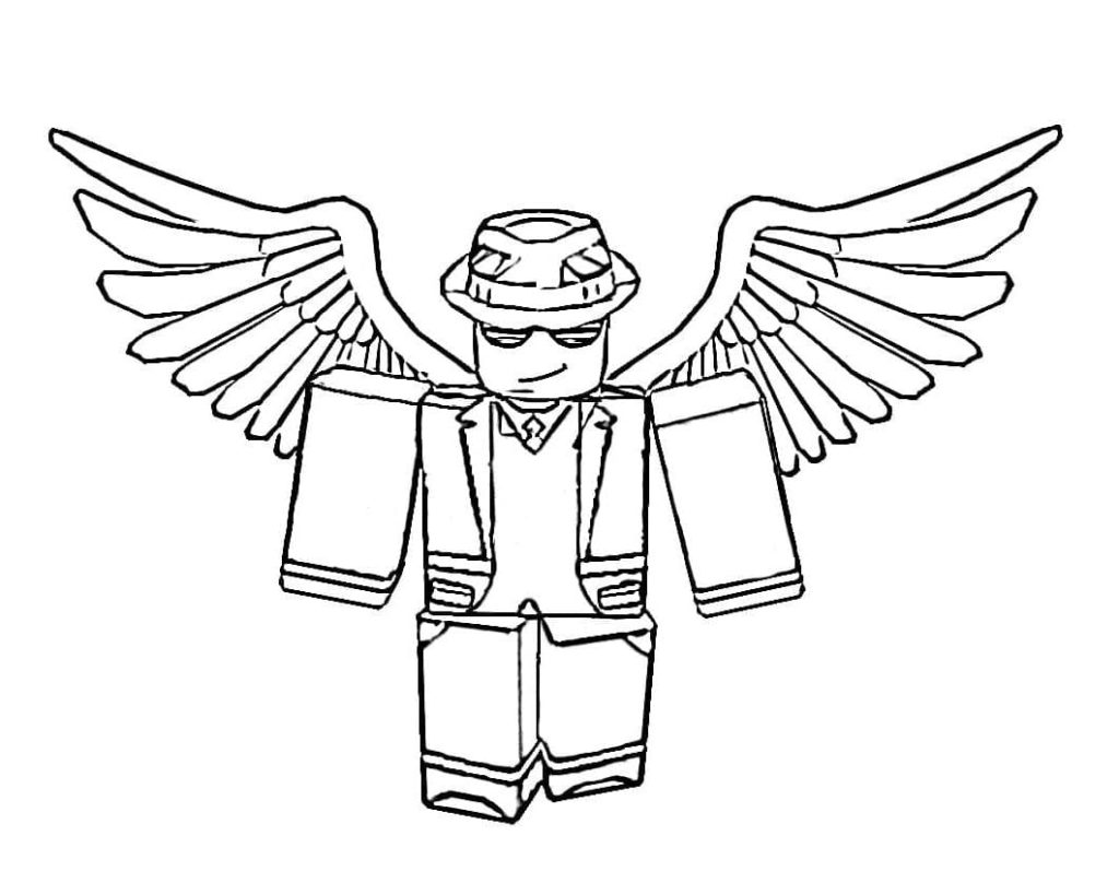 Coloring pages roblox print for free