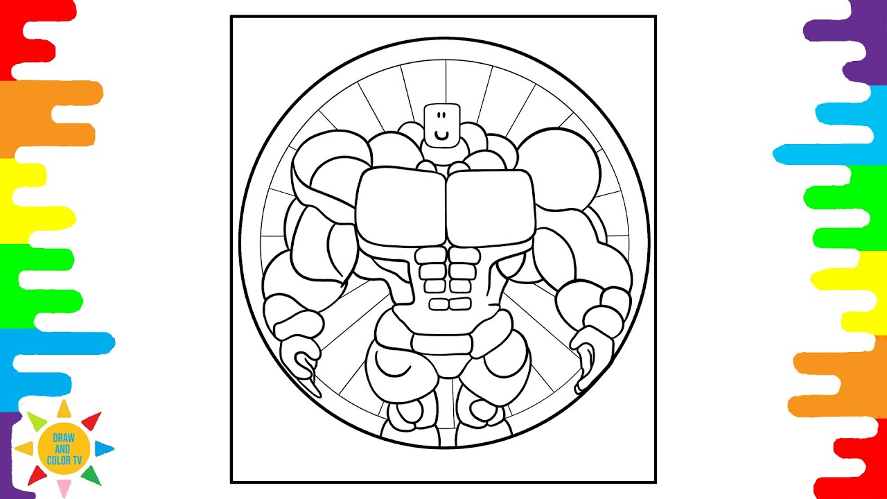 Mega noob coloring pages roblox coloring pages lensko