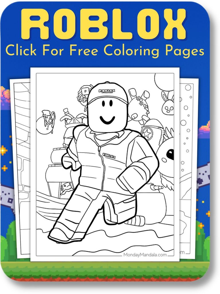 Video game coloring pages free pdf printables