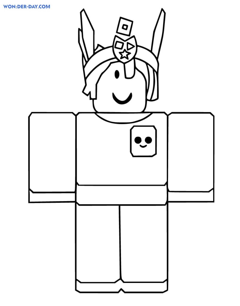 Coloring pages roblox print for free