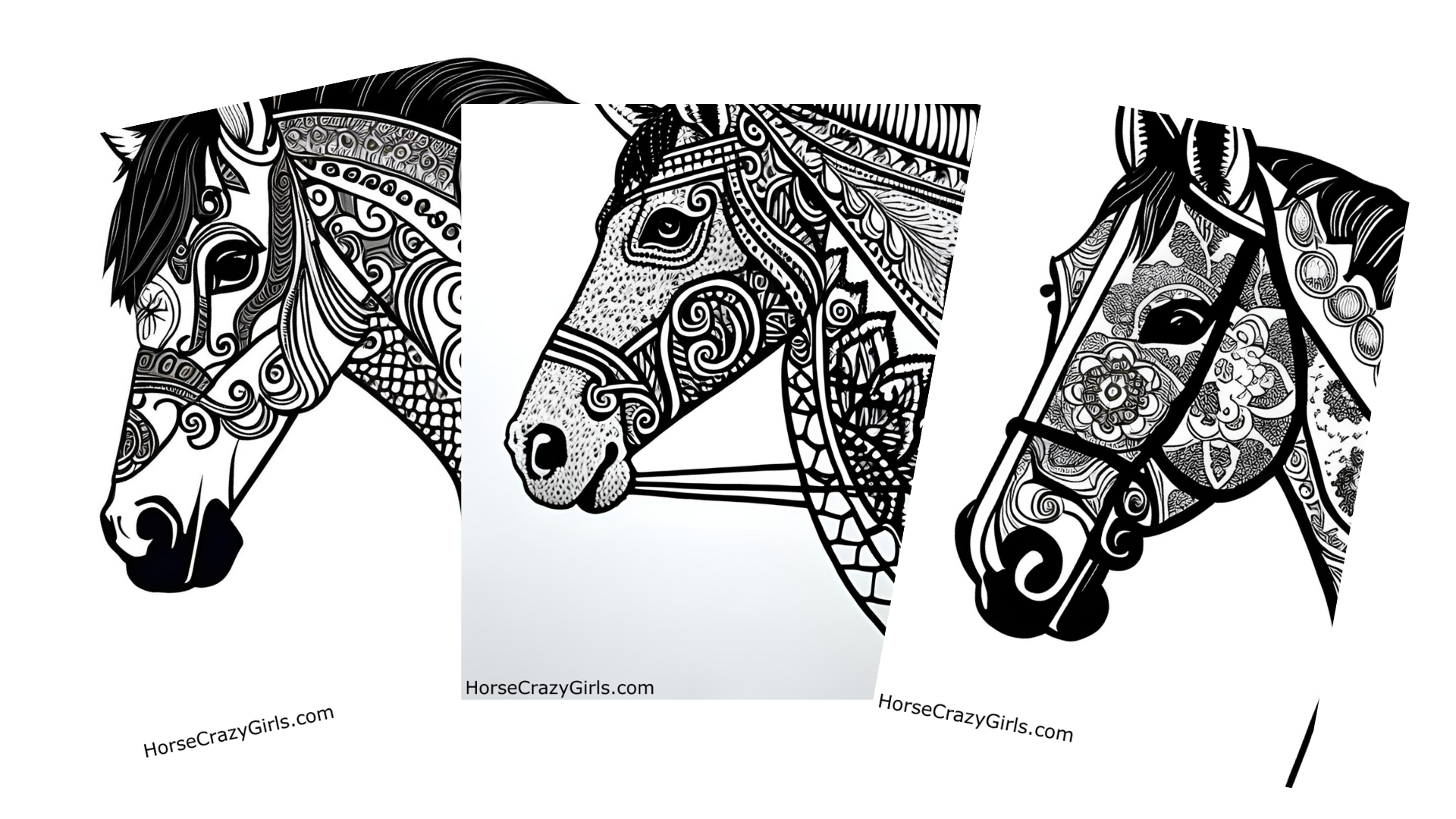 Horse coloring pages and printables