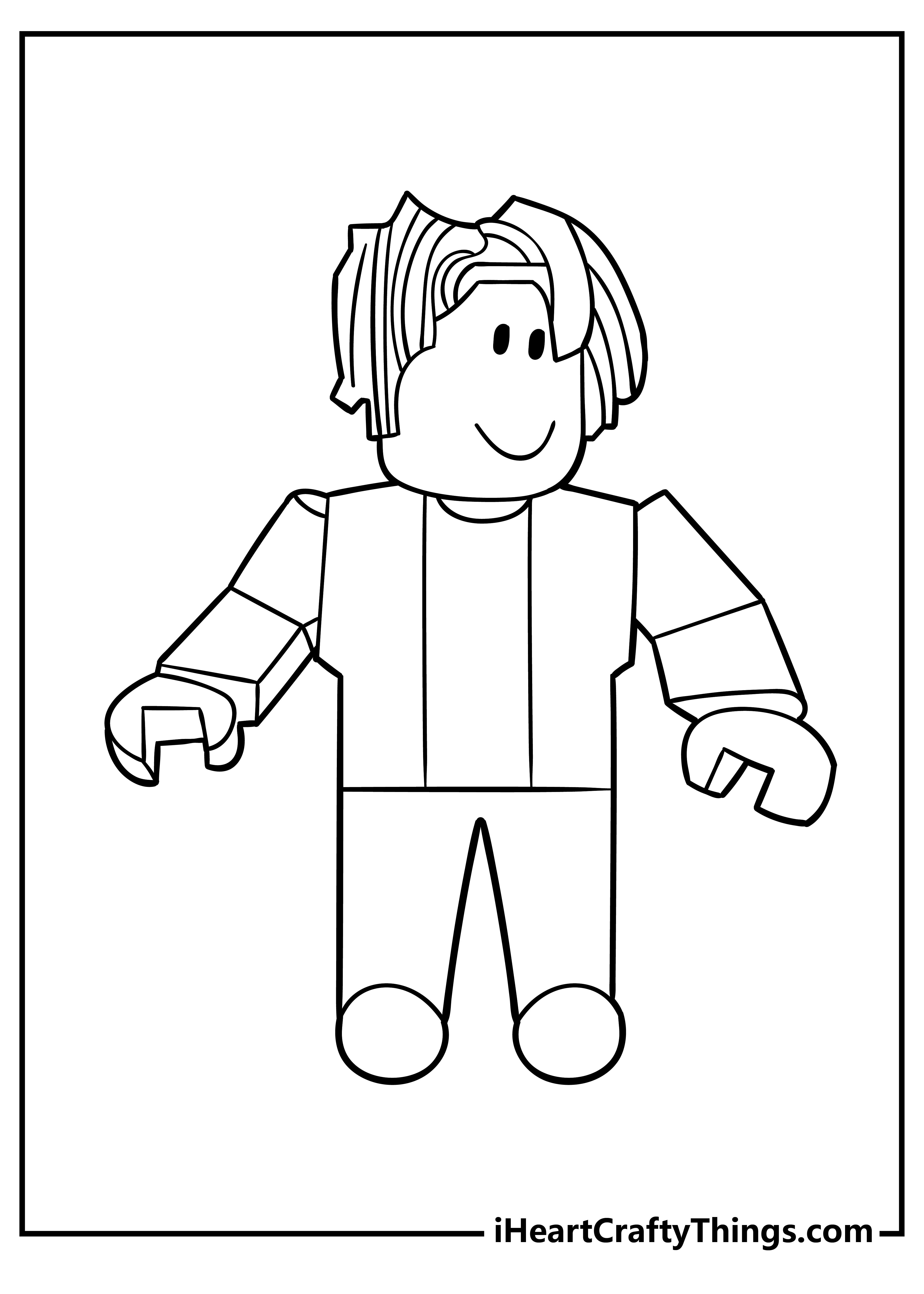 Roblox coloring pages free printables