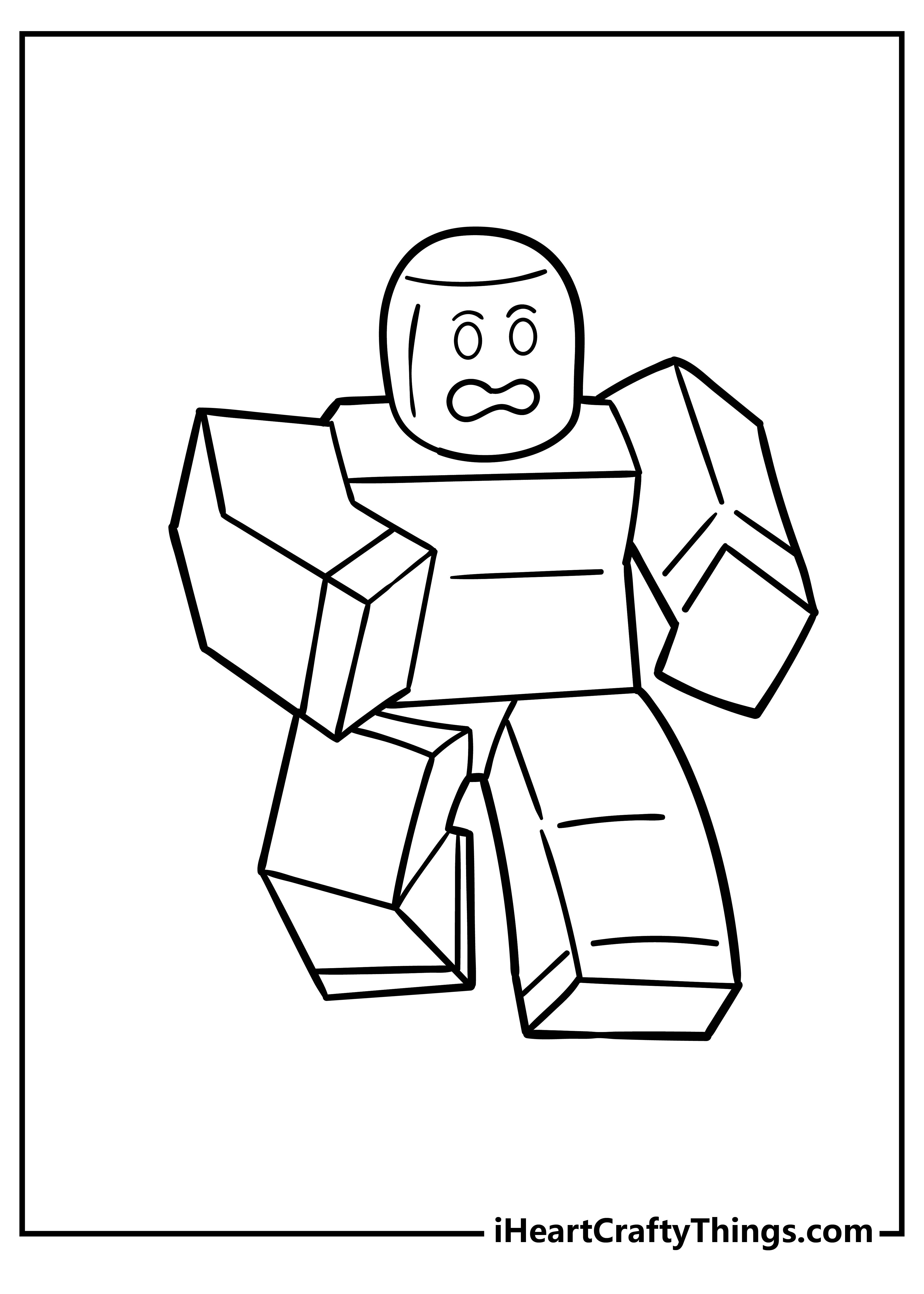 Roblox coloring pages free printables