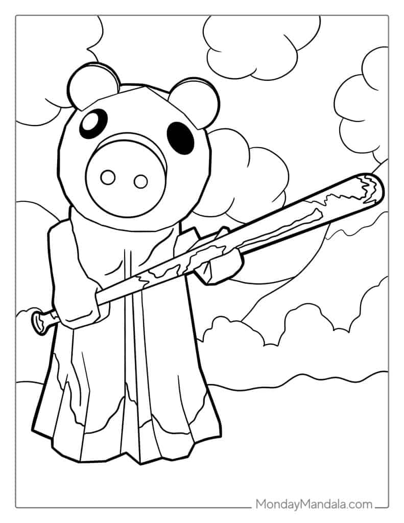 Roblox coloring pages free pdf printables