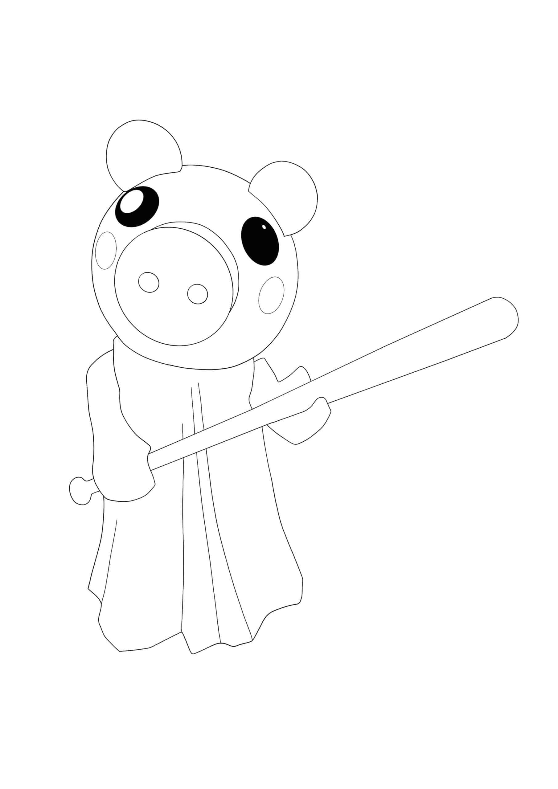 Roblox piggy coloring pages cool coloring pages free coloring sheets