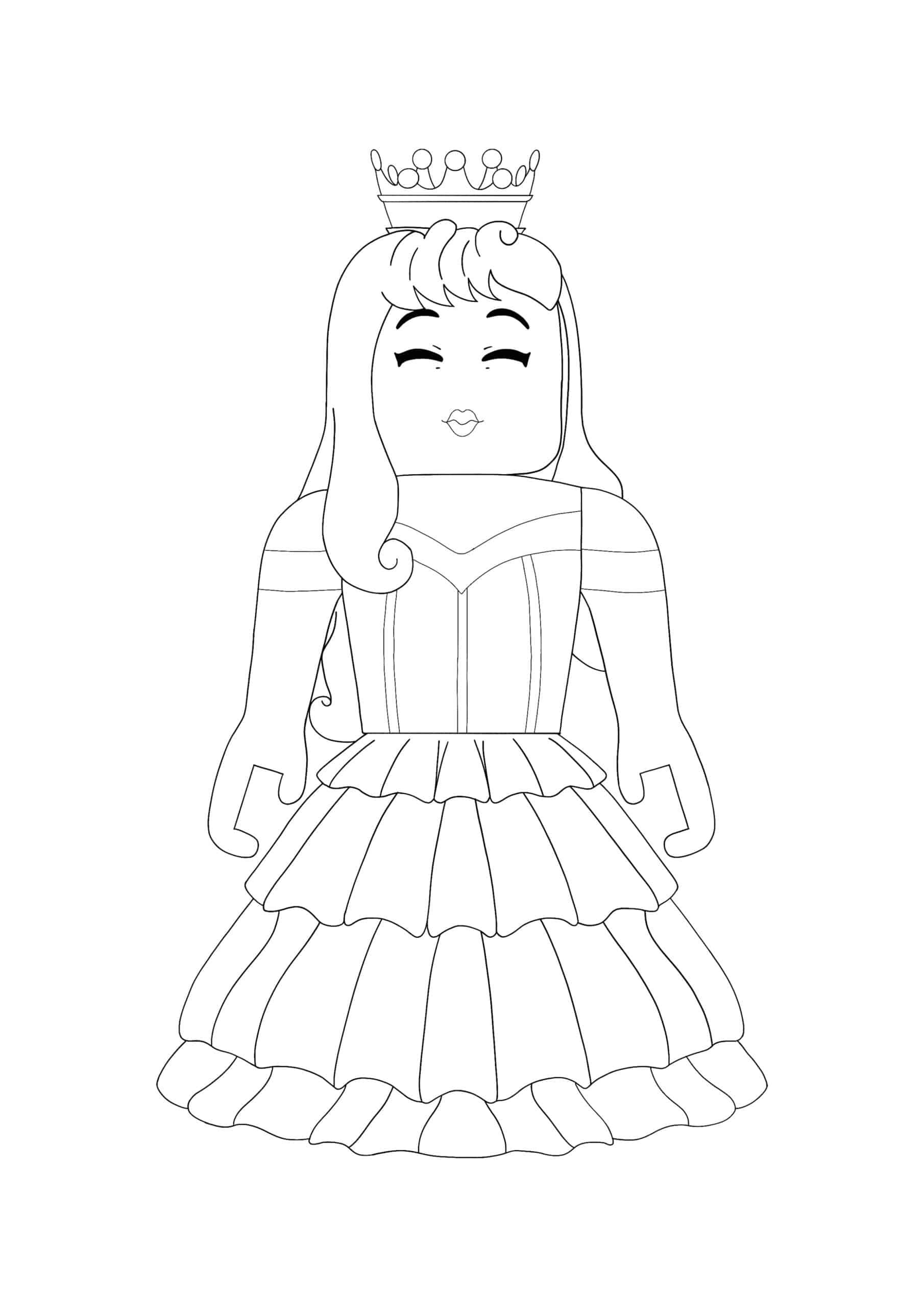 Roblox princess princess coloring pages princess coloring coloring pages