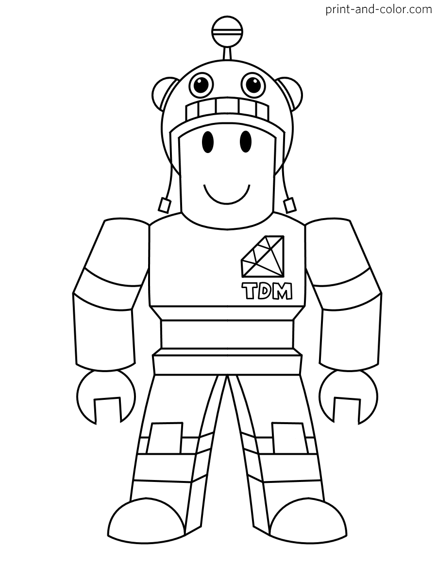 Roblox coloring pages print and color