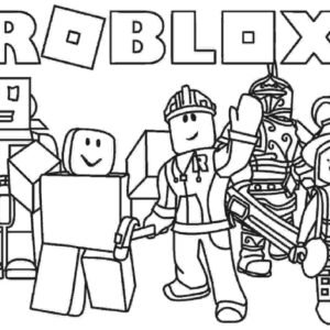 Roblox coloring pages printable for free download