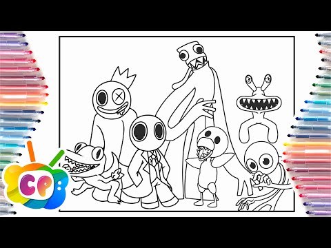 Roblox rainbow friends all sevenroblox rainbow friends coloring pages tobu itro