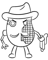 Roblox character coloring page doors