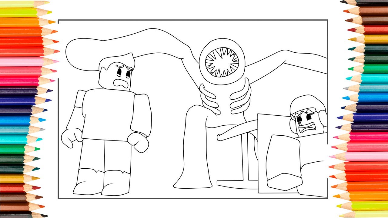 Roblox doors coloring pages figure found players