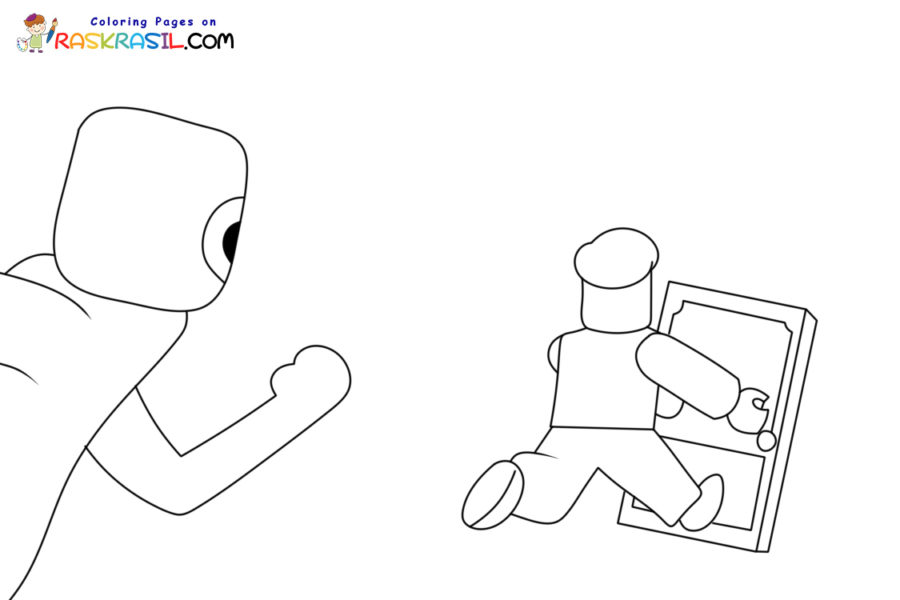 Roblox doors coloring pages