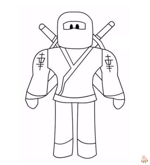 Free roblox coloring pages for kids to print