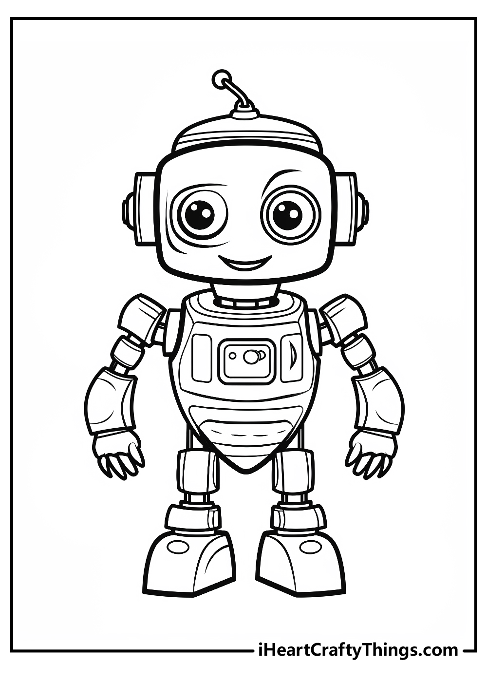 Robot coloring pages free printables