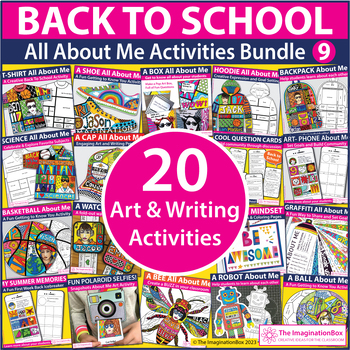 All about me art activities and writing prompts back to school coloring pages