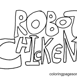 Robot chicken coloring pages printable for free download