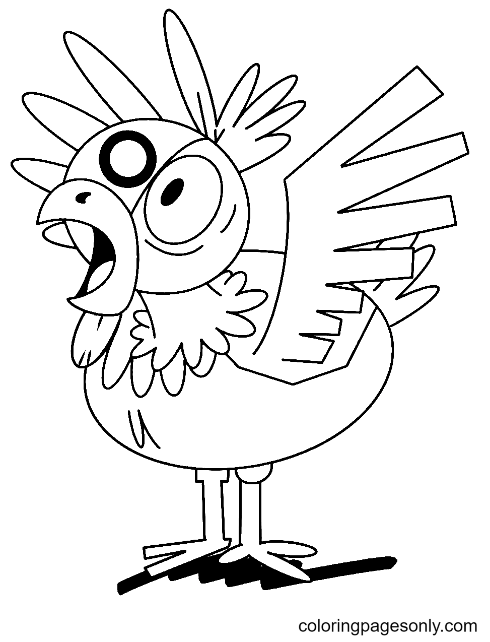 Robot chicken coloring pages printable for free download