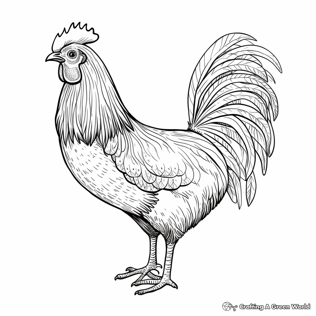 Chicken coloring pages for adults