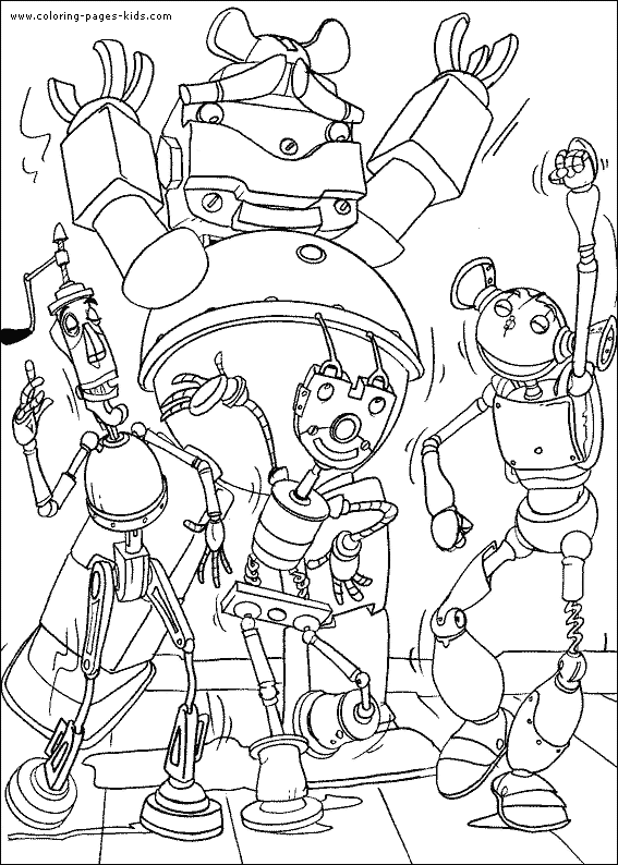 Robots coloring pages free printable disney coloring sheets for kids