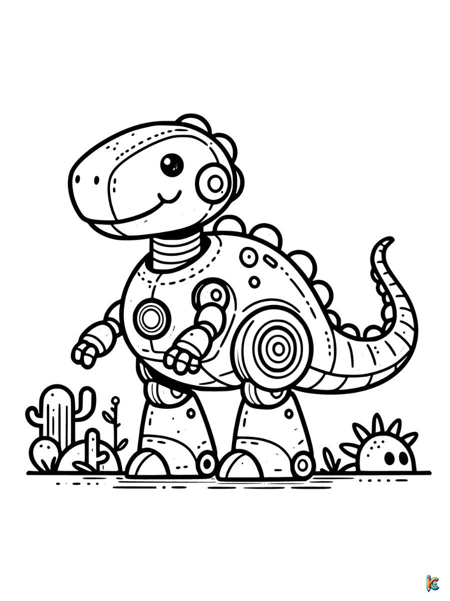 Robot coloring pages â