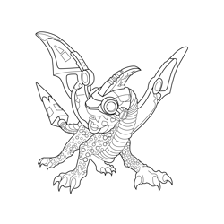 Dragon coloring pages for kids