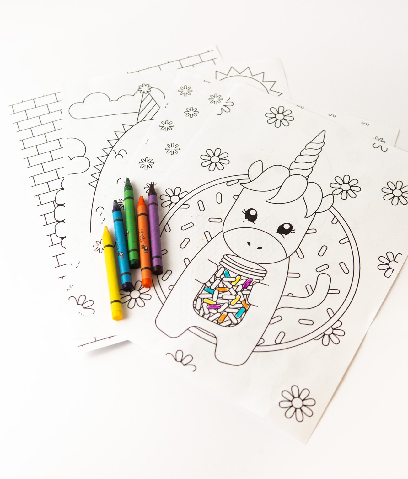 Printable unicorn coloring page