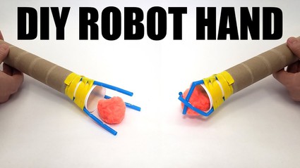 Grasping with straws make a robot hand using drinking straws science project