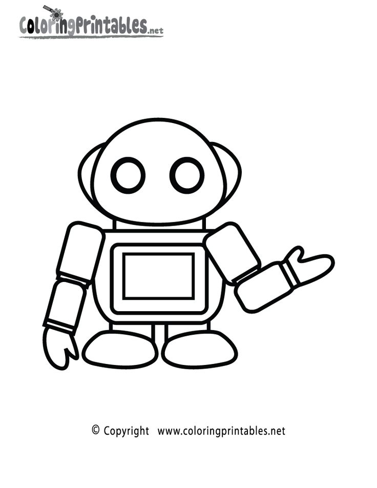 Robot coloring page printable coloring for kids coloring pages coloring pages to print