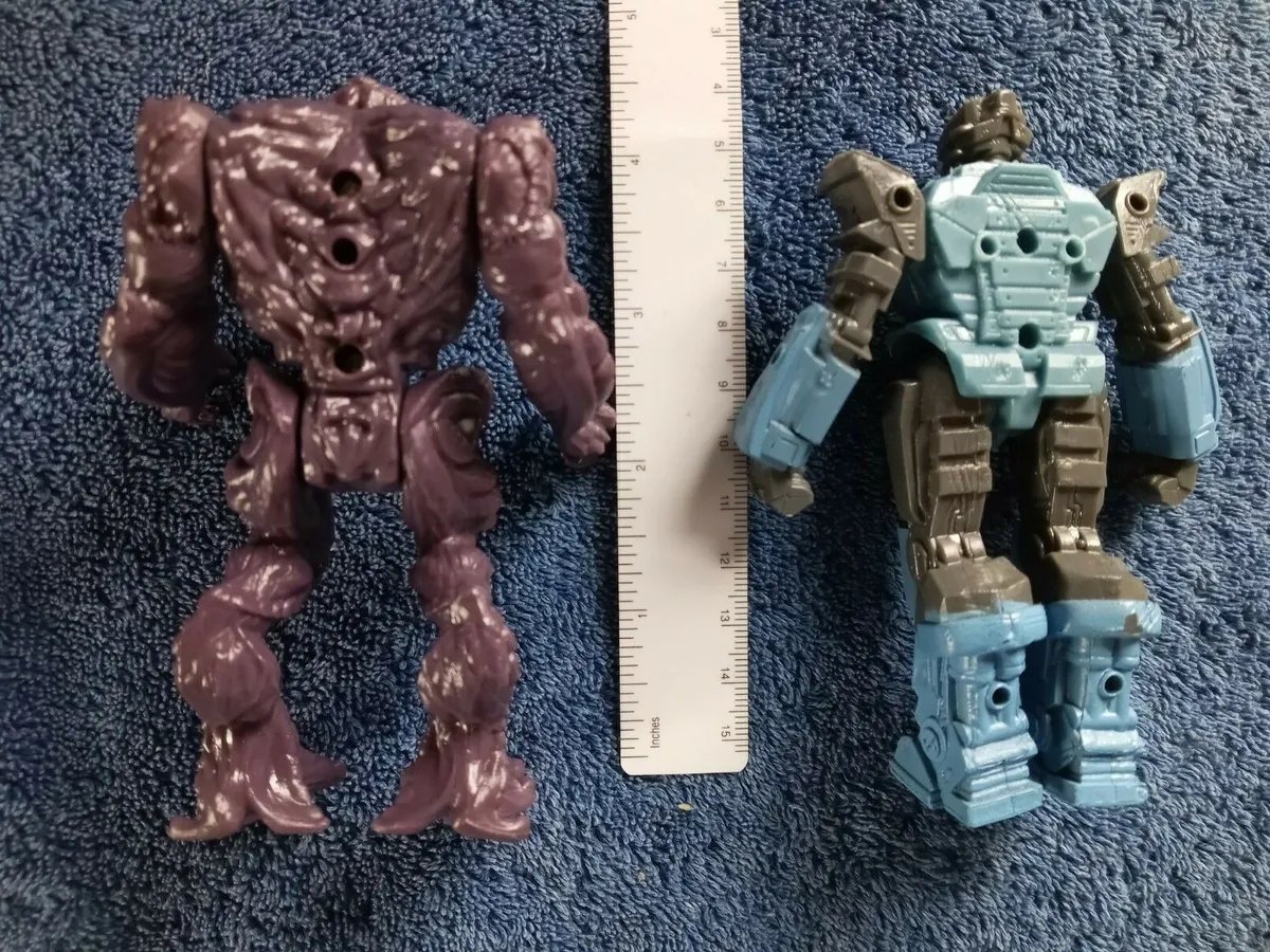 Greenbrier international purple alien blue gray robot monster figure lot toy
