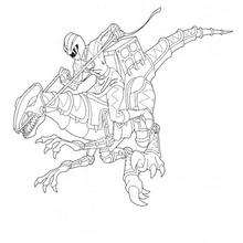 Robot monster coloring pages