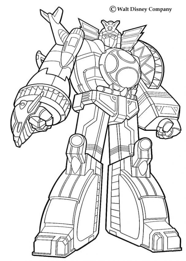 Giant robot coloring pages