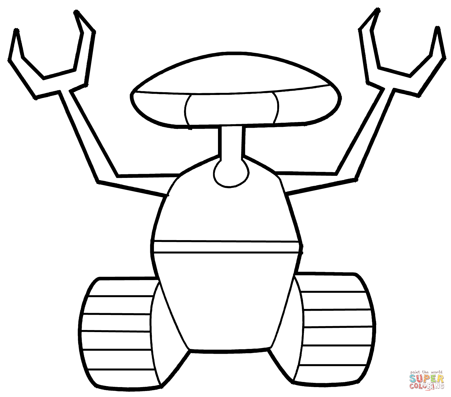 Crawler robot coloring page free printable coloring pages