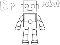 Robots coloring pages and printable activities