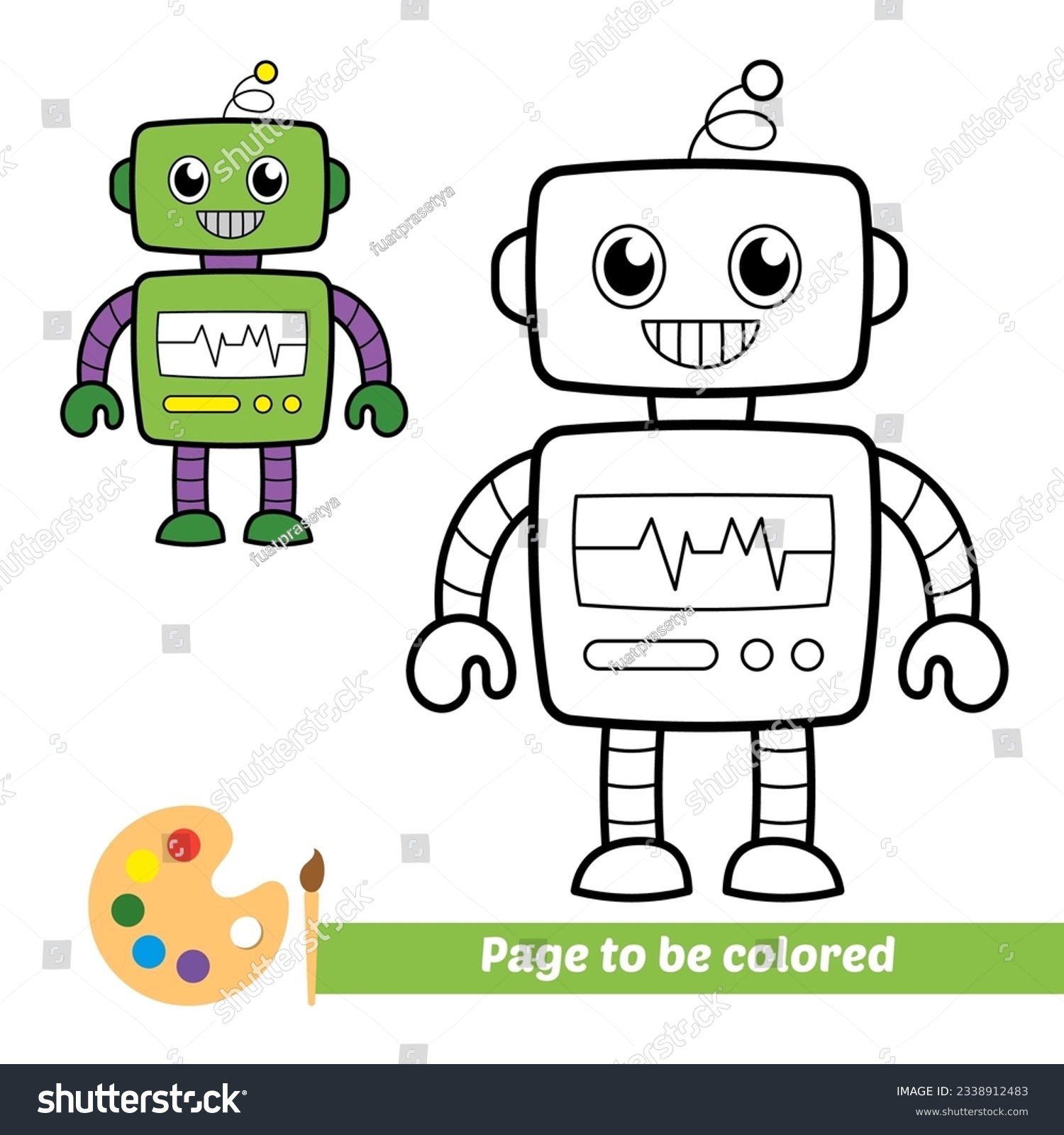 Outline picture robot images stock photos d objects vectors