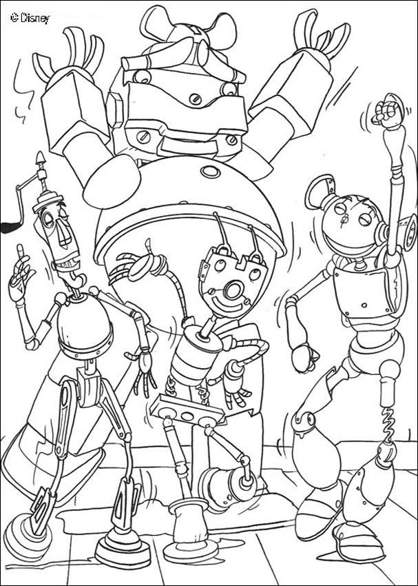 Robots coloring pages