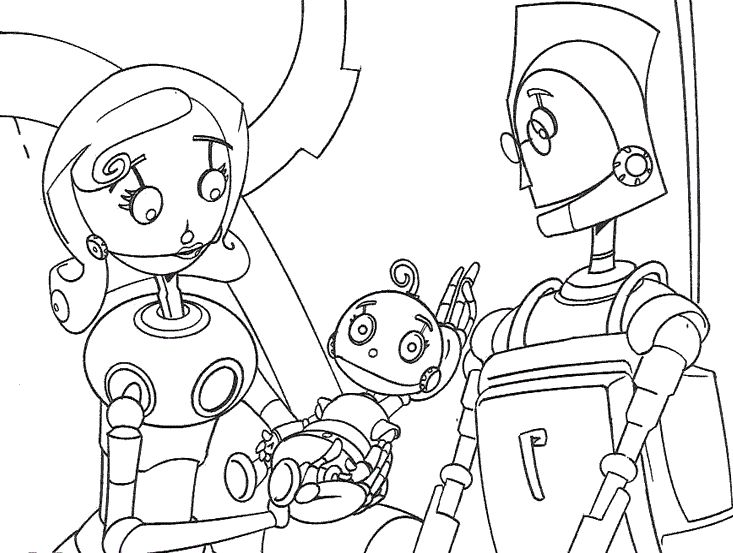 Robots coloring dibujos