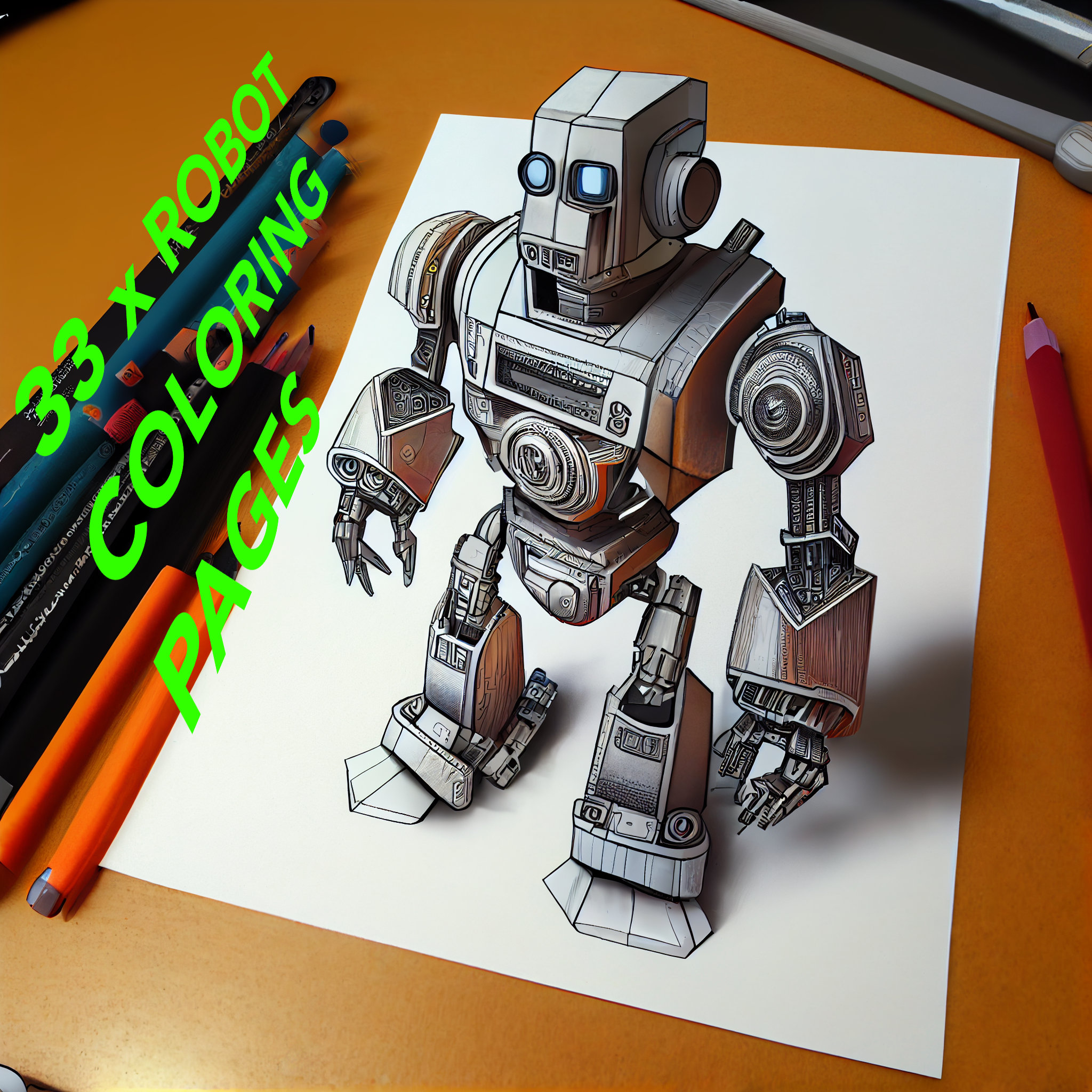 Printable robot coloring pages for kids and adults a fun and relaxing activity print paint