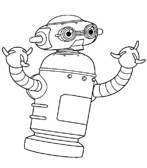 Robot coloring pages