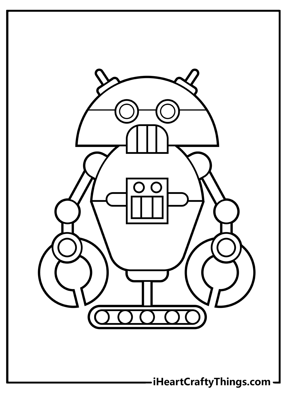 Robot coloring pages free printables