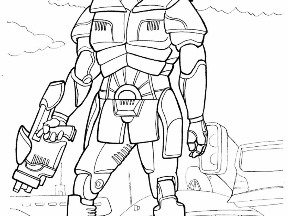 Printable robot coloring pages for kids put that robot in color