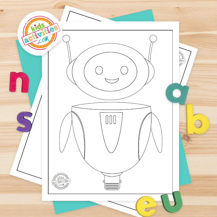 Free printable robot coloring pages kids activities blog