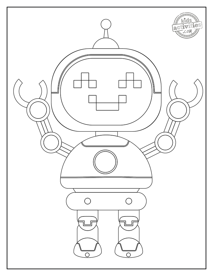 Free printable robot coloring pages kids activities blog