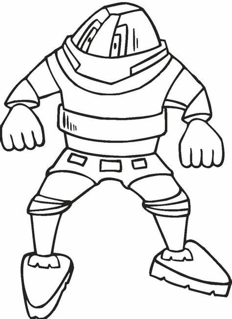 Perfect robot coloring page