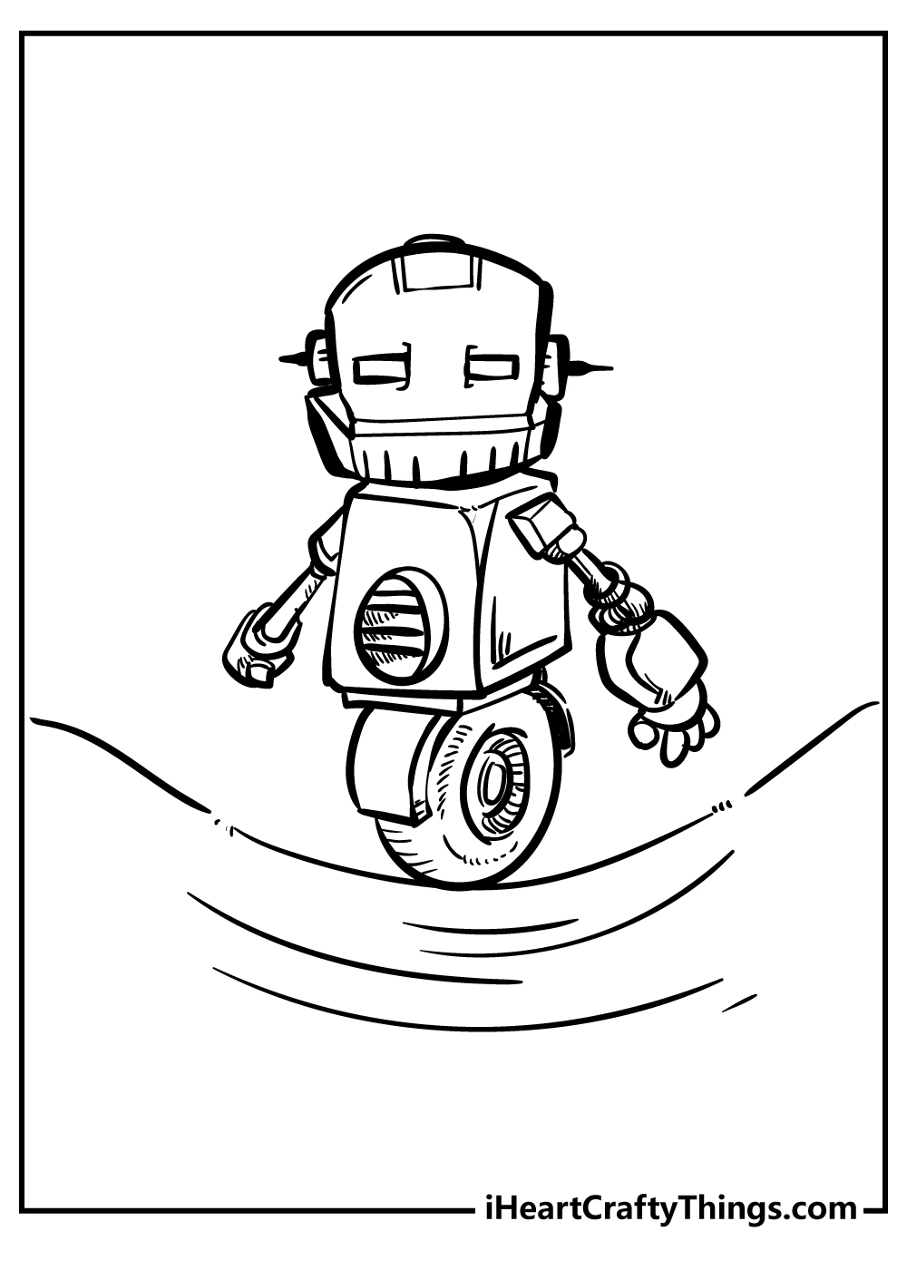 Robot coloring pages free printables